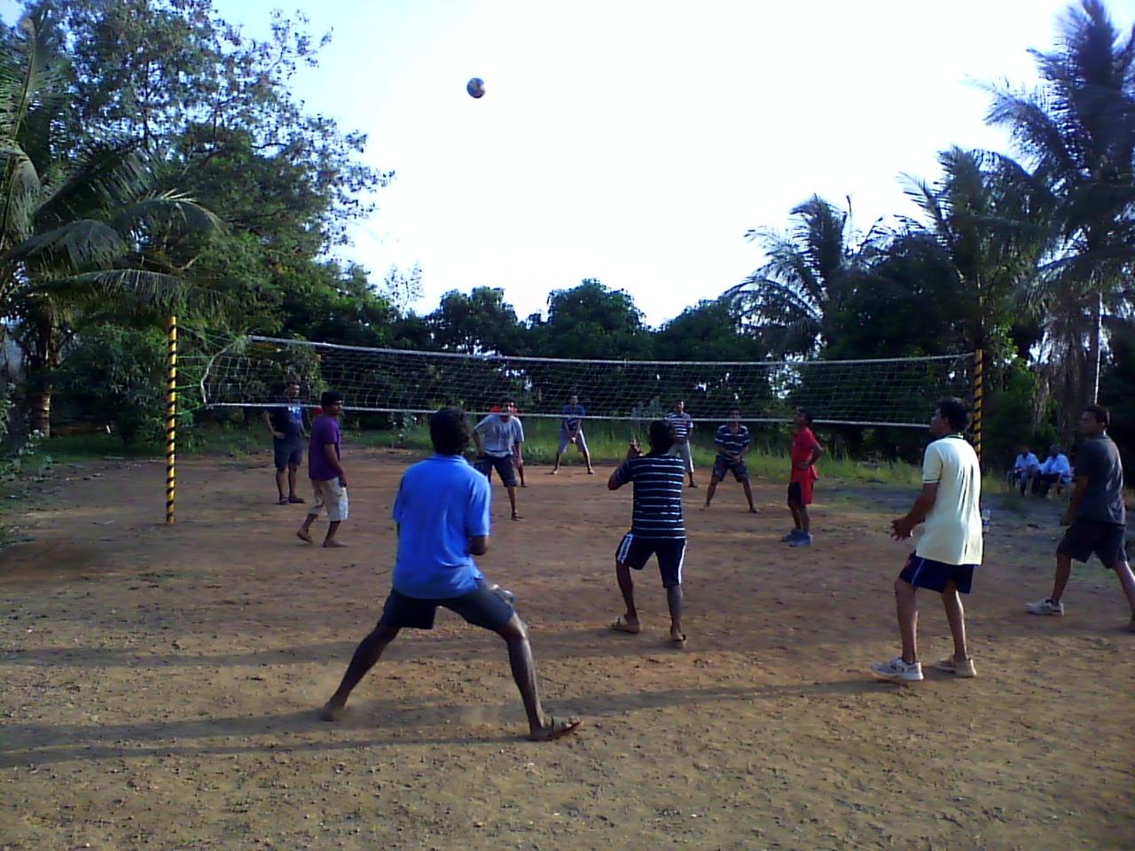 Residents participating in a volleyball activity at Sunrise Foundation Rehabilitation Centre